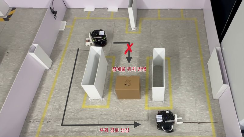 자율주행 로봇 장애물 우회 경로 생성